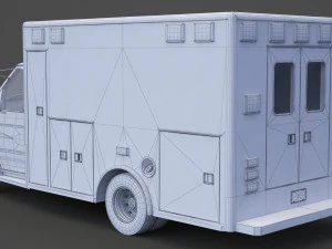 Ambulance 02 3D Model