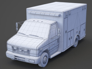 Ambulance 02 3Dモデル