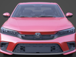 honda civic touring 2022 3Dモデル