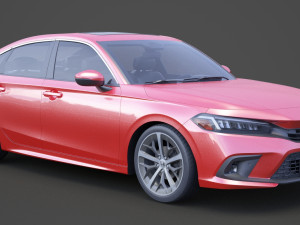 honda civic touring 2022 3Dモデル
