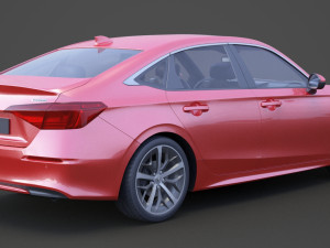 honda civic touring 2022 3Dモデル