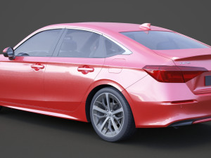 honda civic touring 2022 3Dモデル