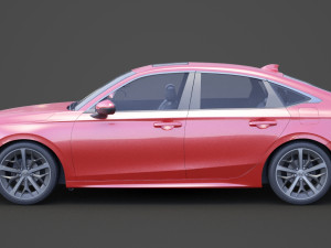 honda civic touring 2022 3Dモデル