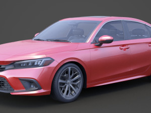honda civic touring 2022 3Dモデル
