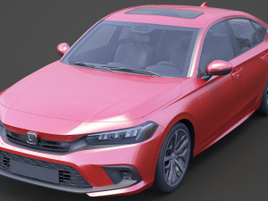 honda civic touring 2022 3Dモデル