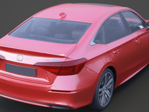 honda civic touring 2022 3Dモデル