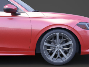 honda civic touring 2022 3Dモデル