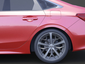 honda civic touring 2022 3Dモデル