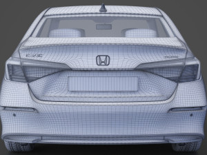 honda civic touring 2022 3Dモデル