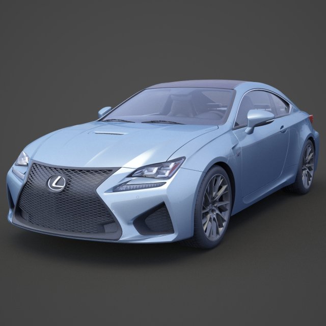 lexus rc f 2015 3D 模型 .c4d .max .obj .3ds .fbx .stl .blend 