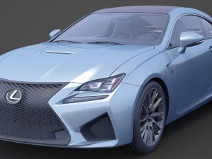lexus rc f 2015 3D 模型