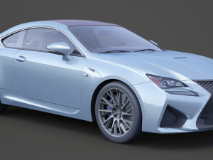 lexus rc f 2015 3D 模型