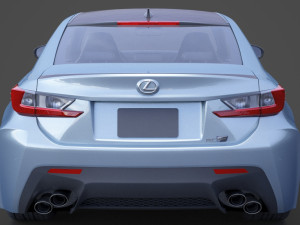 lexus rc f 2015 Modello 3D in Auto Sportive 3DExport
