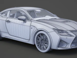 lexus rc f 2015 3D Model