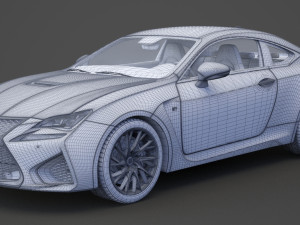 lexus rc f 2015 3D 模型