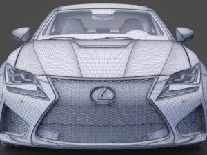 lexus rc f 2015 3D 模型