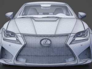 lexus rc f 2015 3D Model