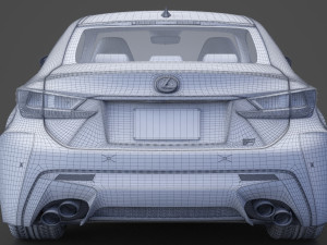 lexus rc f 2015 3D 模型