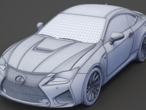 lexus rc f 2015 3D 模型
