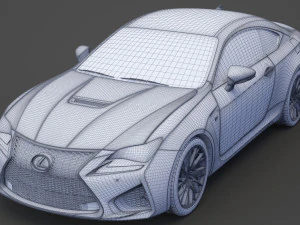 lexus rc f 2015 3D Model