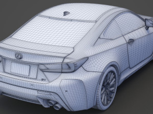 lexus rc f 2015 3D 模型