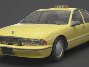 Taxi 01 Modèle 3D
