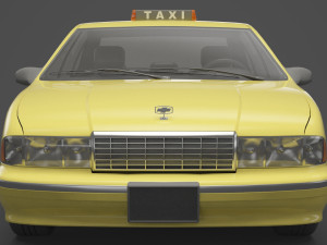 Taxi 01 Modèle 3D