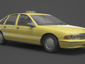 Taxi 01 Modèle 3D