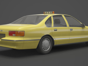 Taxi 01 Modèle 3D