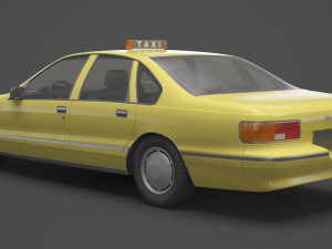 Taxi 01 Modèle 3D
