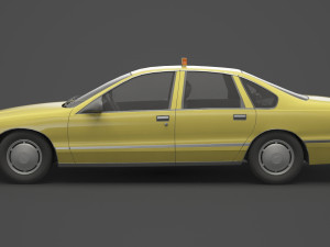 Taxi 01 Modèle 3D