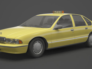 Taxi 01 Modèle 3D