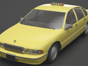 Taxi 01 Modèle 3D