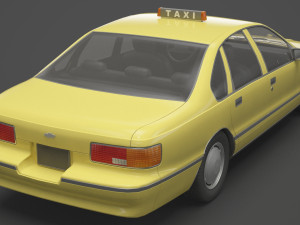 Taxi 01 Modèle 3D