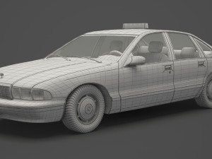 Taxi 01 Modèle 3D