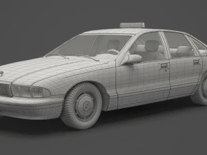Taxi 01 3D Model
