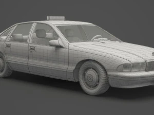 Taxi 01 3D Model