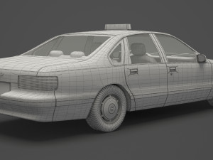 Taxi 01 Modèle 3D