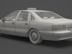 Taxi 01 Modèle 3D