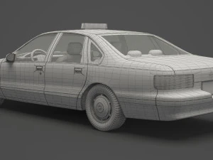 Taxi 01 3D Model