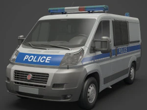 Furgone della polizia Modello 3D