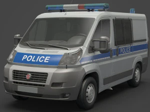 Police Van 3D Model