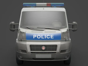 Police Van 3D Model