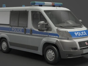 Police Van 3D Model