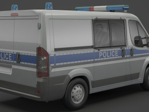 Police Van Modèle 3D