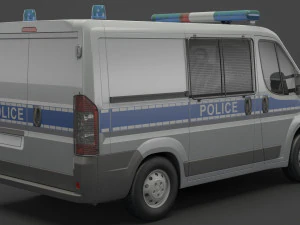 Police Van 3D Model