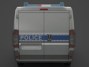 Police Van Modèle 3D