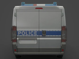 Police Van 3D Model