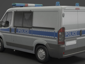 Police Van Modèle 3D