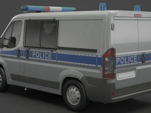 Police Van 3D Model